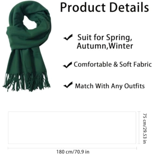 TITAKING Winter Scarf for Women Warm Shawls Wraps Long Blanket Scarf with Tassels