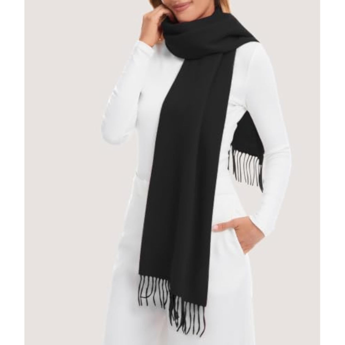 TITAKING Wool Scarf for Women & Men, Soft Warm Lightweight Winter
