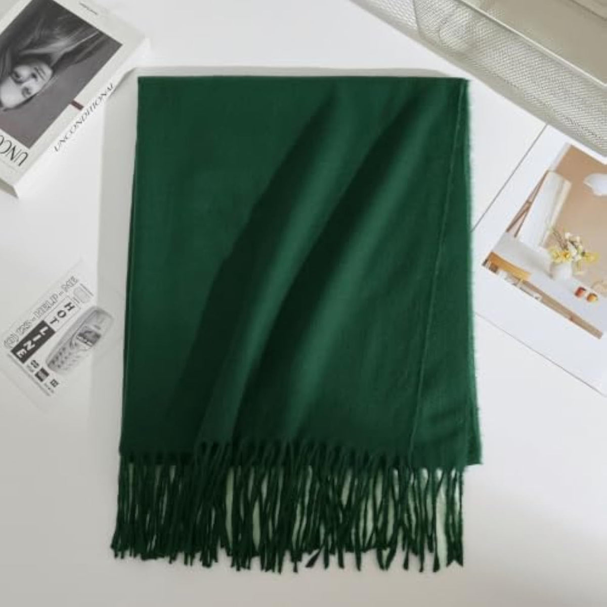 TITAKING Winter Scarf for Women Warm Shawls Wraps Long Blanket Scarf with Tassels