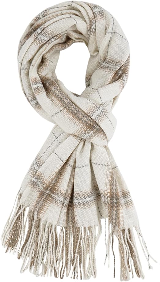 TITAKING Winter Scarf for Women Plaid Blanket Scarf Warm Shawl Wraps Scarves Gifts