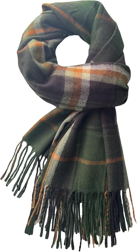 TITAKING Winter Scarf for Women Plaid Blanket Scarf Warm Shawl Wraps Scarves Gifts