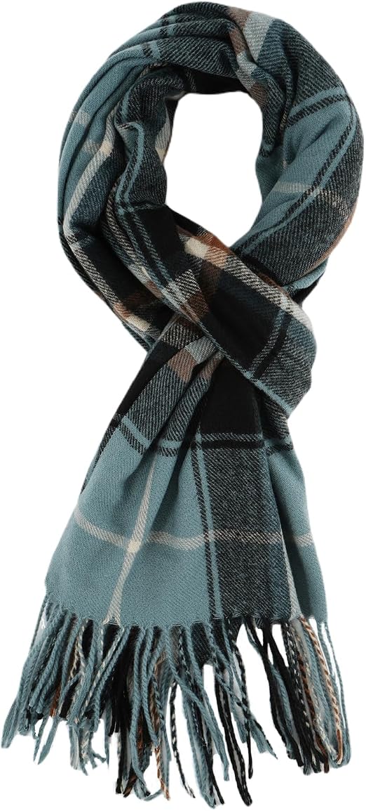 TITAKING Winter Scarf for Women Plaid Blanket Scarf Warm Shawl Wraps Scarves Gifts